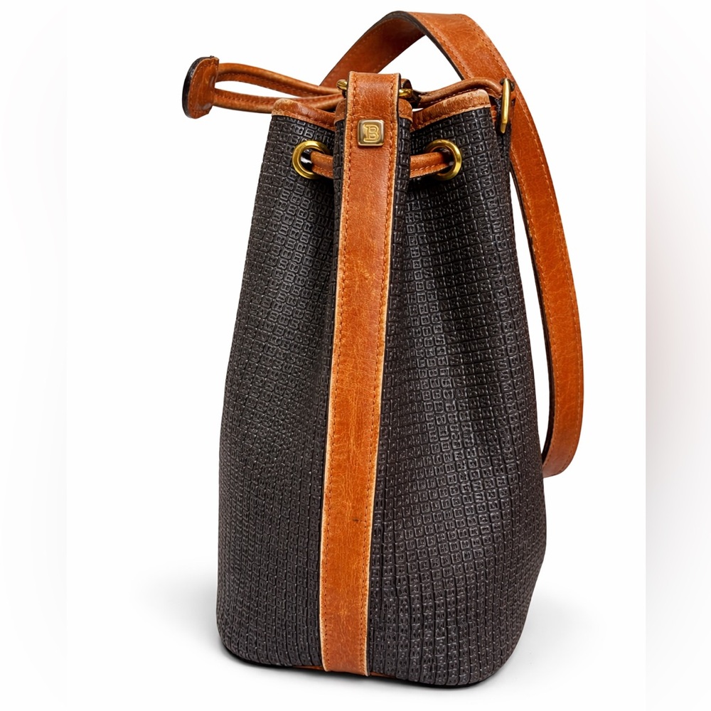 BALLY Black and Brown Bucket Bag - Picture 9 of 10